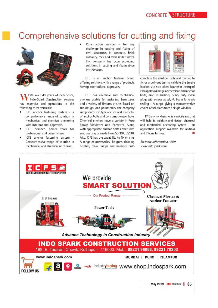 Comprehensive solutions for cutting & fixing