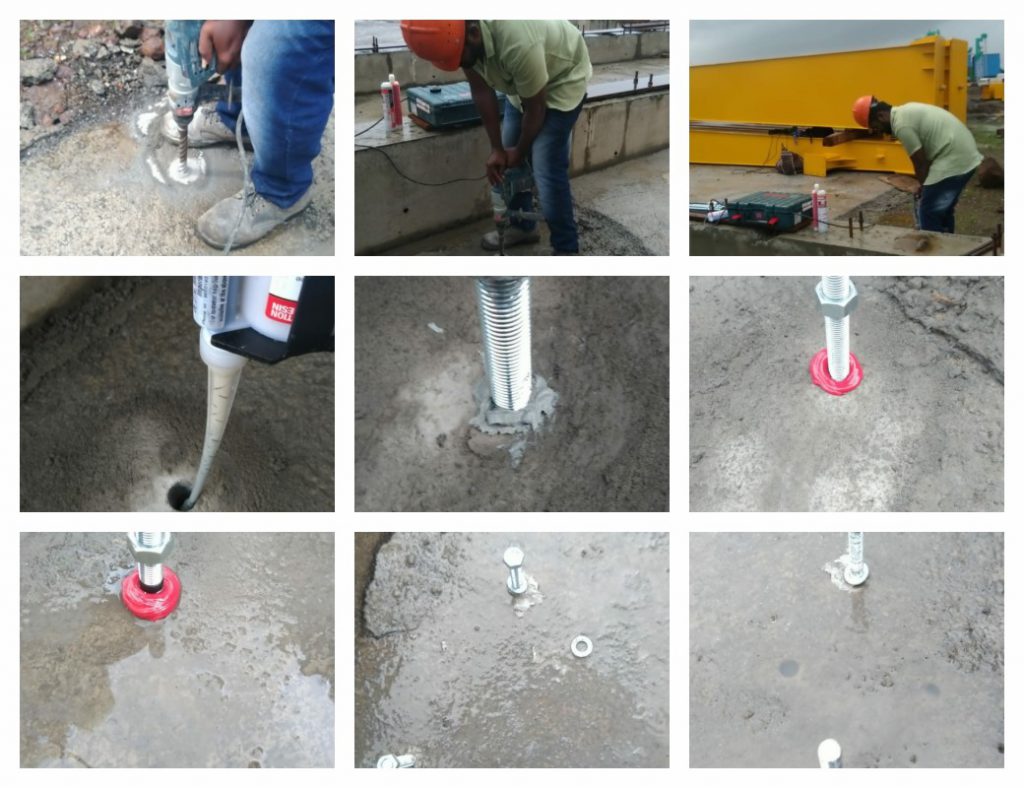 CAS20X400 5.8 GRADE STUD INSTALLATION BY CM350VESF & CM585PE