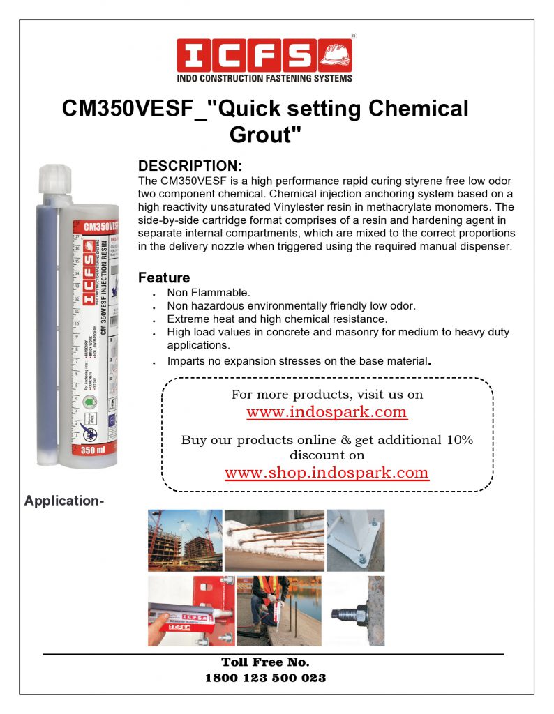 CM350VESF_Quick Setting Chemical Grout
